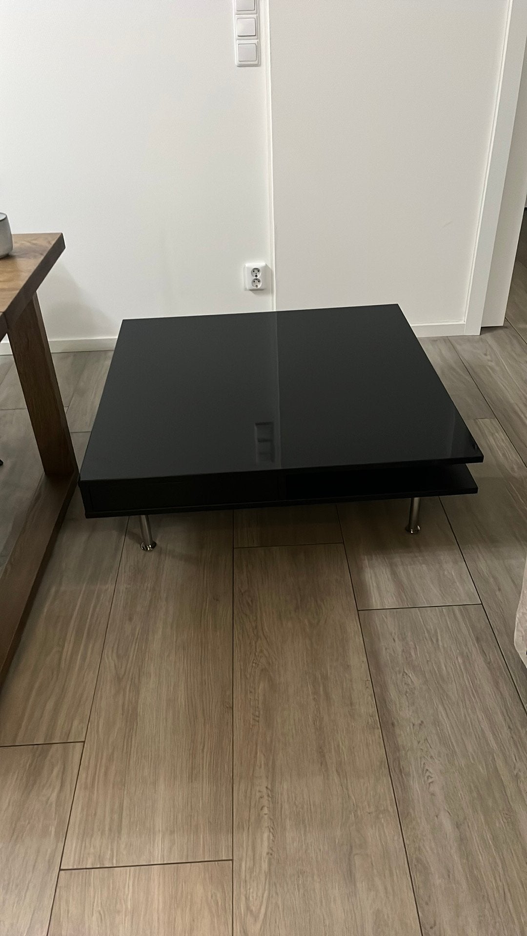 Salontafel hoogglans zwart 95x95 cm, Huis en Inrichting, Ophalen, Overige materialen, 50 tot 100 cm, 50 tot 100 cm