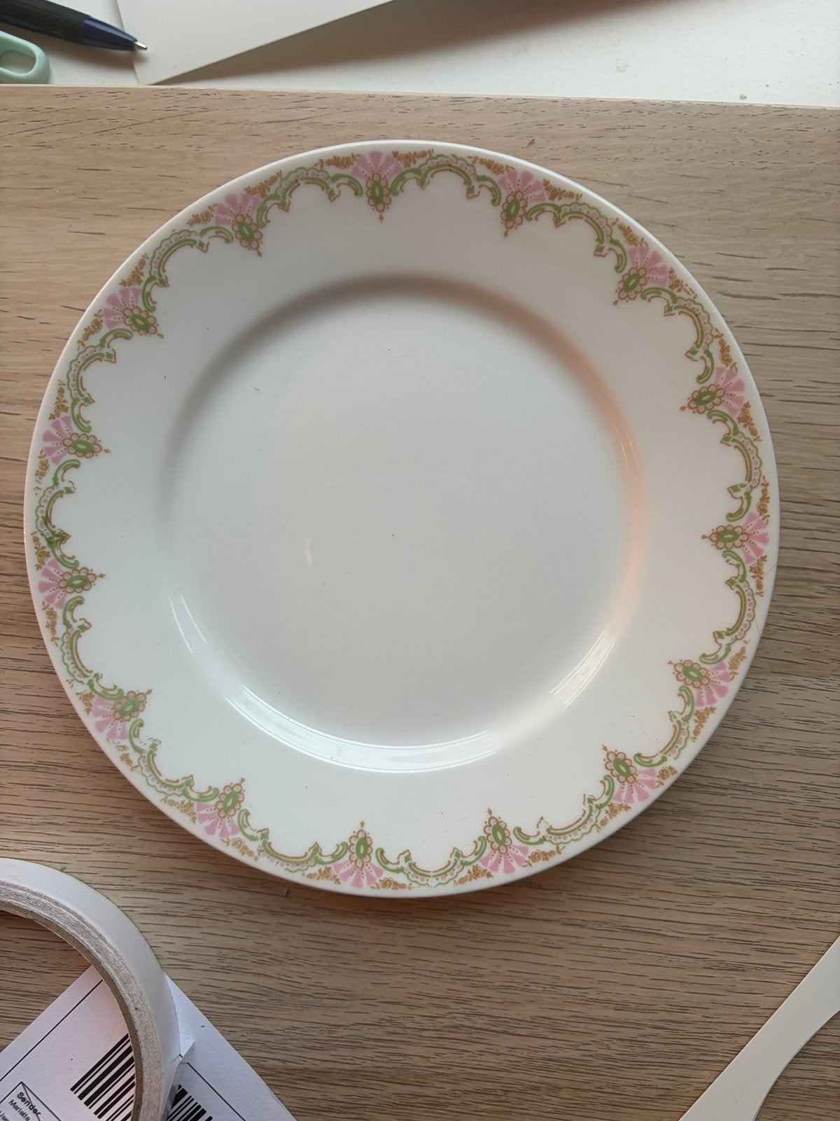 1 antiek Limoges gebaksbordje – C. Ahrenfeldt – Frankrijk, Verzenden