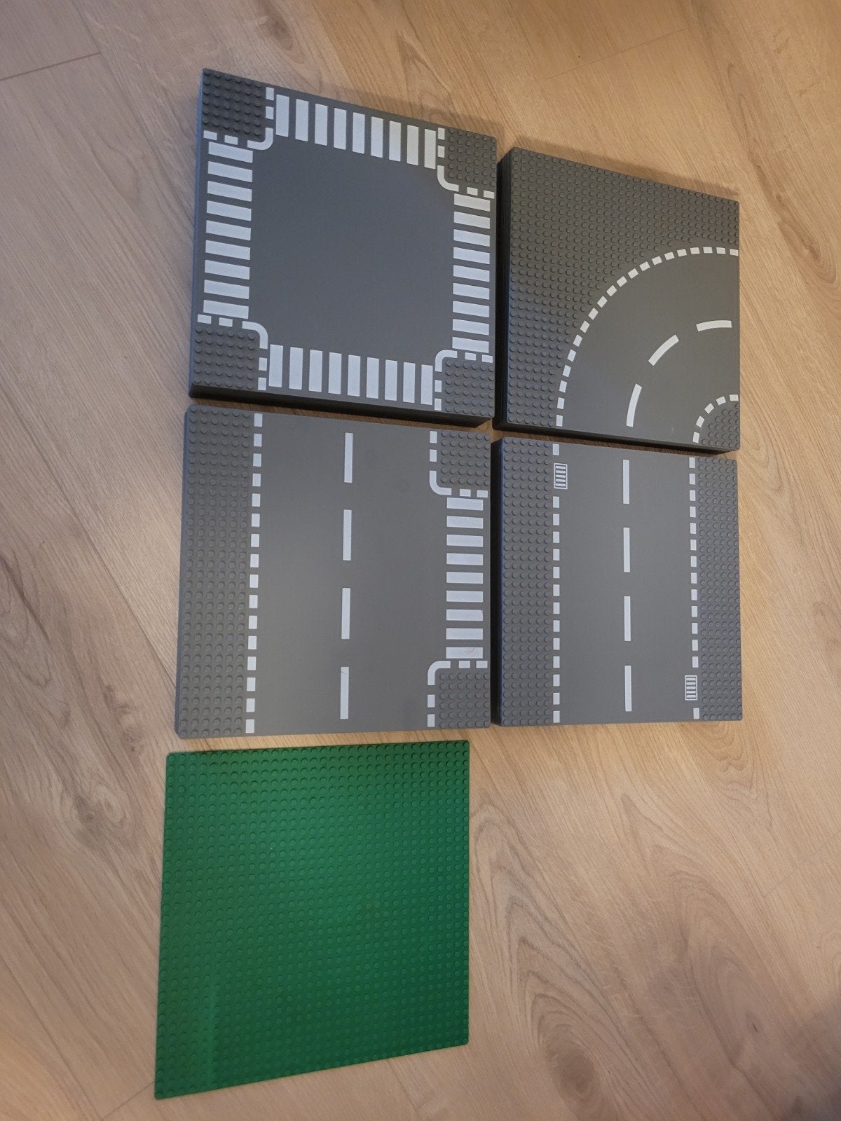 Lego 7281 7280 Grondplaten Wegenplaten Groen Grijs, Ophalen of Verzenden