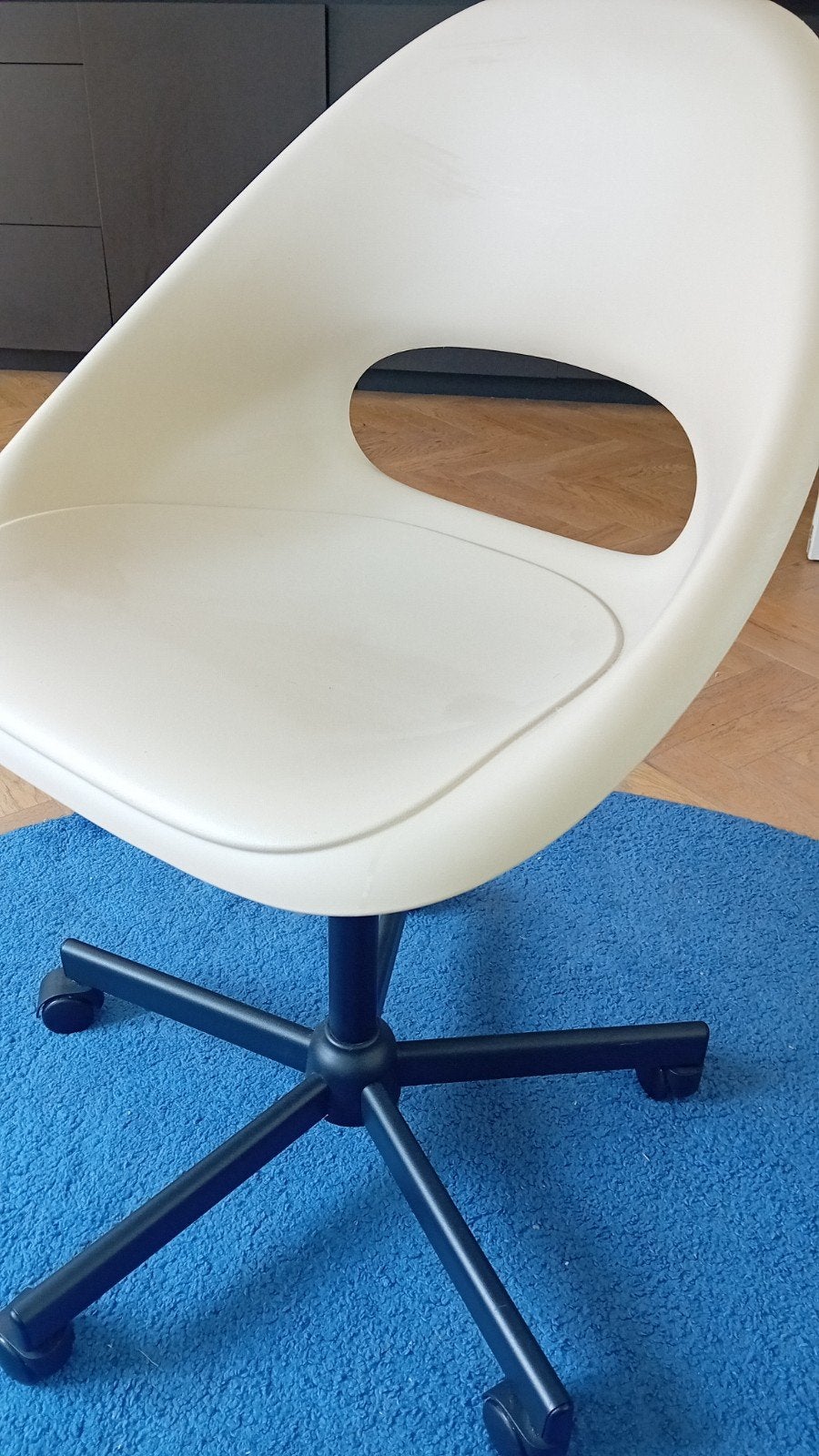 bureaustoel ikea kuipstoel, Huis en Inrichting, Ophalen, Zo goed als nieuw, Beige
