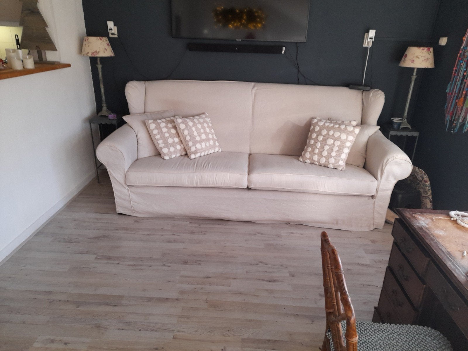 Heerlijke plof bank, Ophalen, Gebruikt, Driepersoons, 75 tot 100 cm