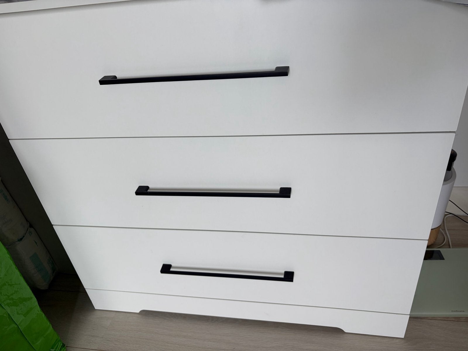Witte Kinderkast en Commode Set, Kinderen en Baby's, Kinderkamer | Commodes en Kasten, Ophalen, Gebruikt, 50 tot 70 cm, 105 cm of meer