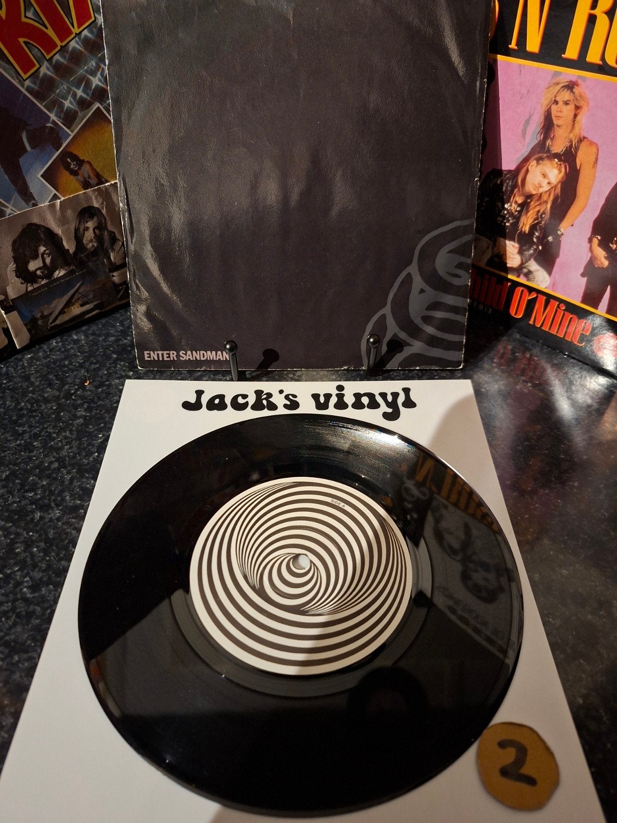 Metallica - Enter Sandman 7 inch vinyl single 1991/2, Hard Rock, 7 inch, Ophalen of Verzenden, Overige typen