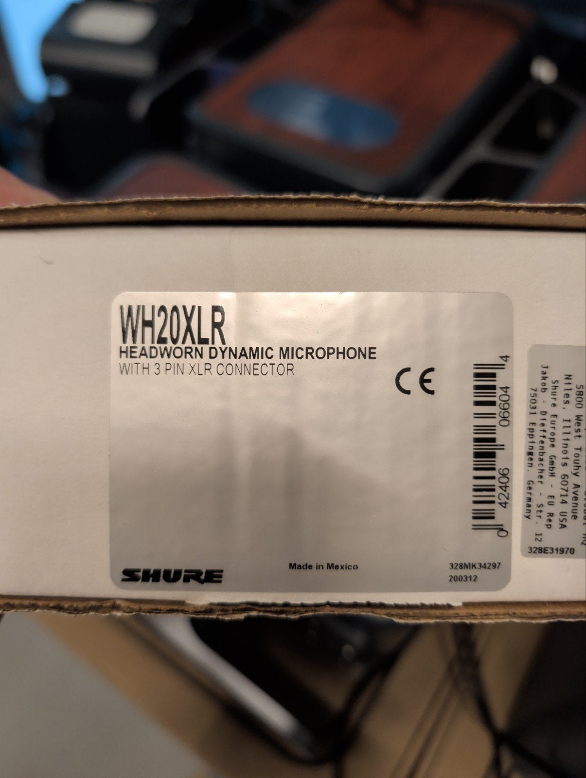 Shure WH20XLR, Ophalen of Verzenden