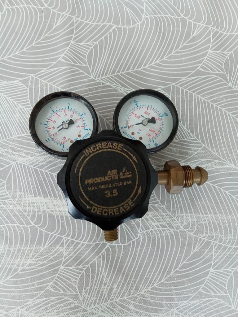 Meter voor gasflessen met manometers z.g.a.n, Ophalen, 250 ampère of meer, Co2