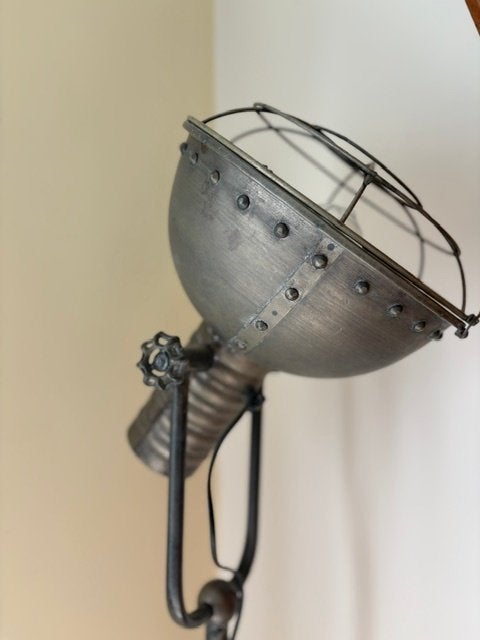 Staande lamp industrieel, Huis en Inrichting, Lampen | Vloerlampen, Ophalen, E27 (groot), Zo goed als nieuw, Industrueel