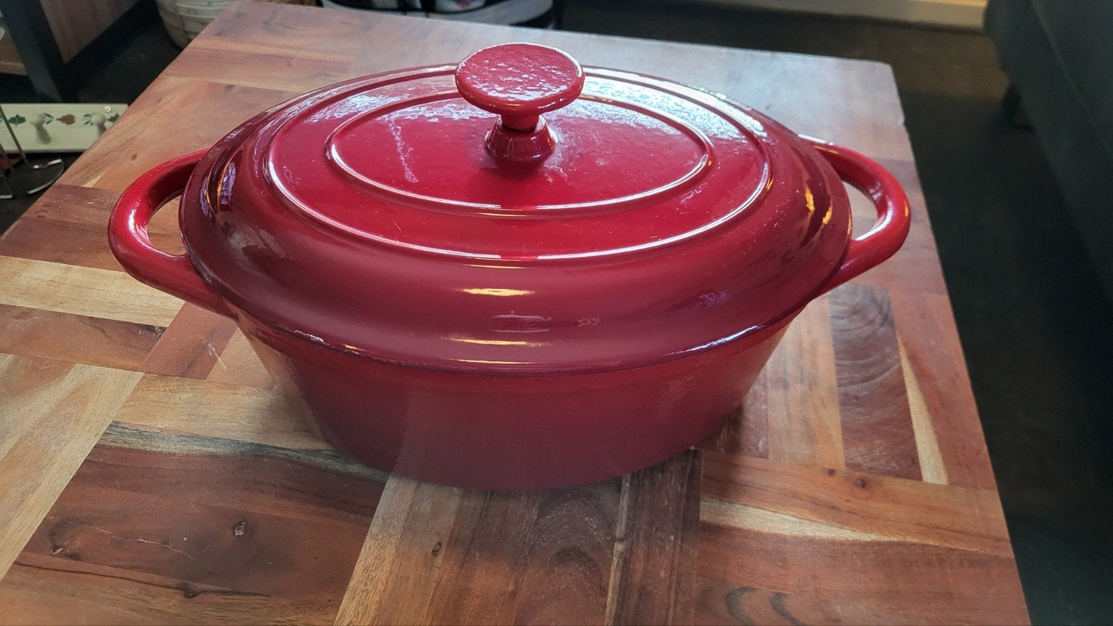 Gietijzer braadpan, Ophalen, Zo goed als nieuw, Met deksel, Overige merken