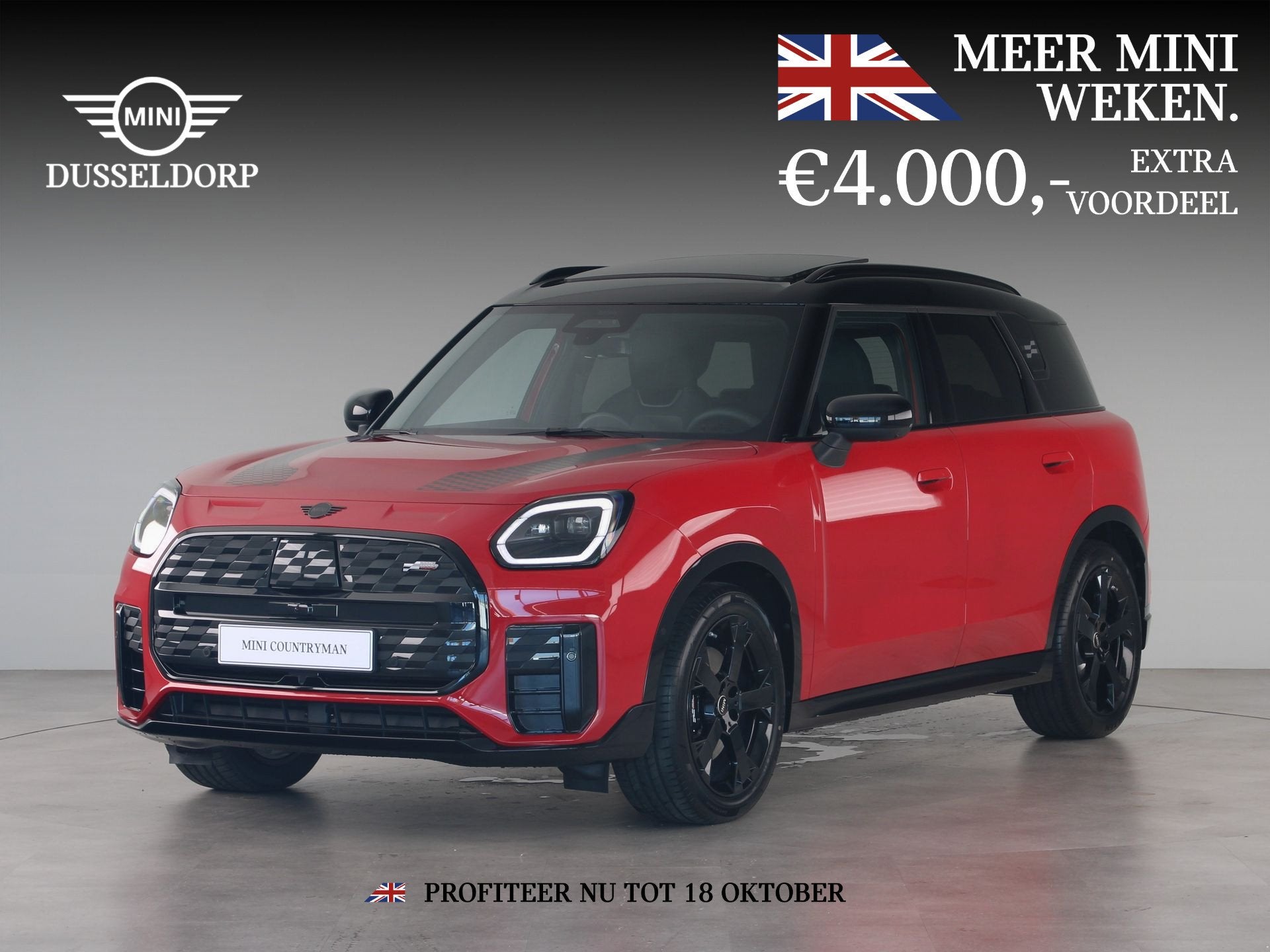 MINI Countryman E John Cooper Works Pakket XL PRIVATE LEASE, Auto's, Dealer onderhouden, Zwart, Countryman, Nieuw
