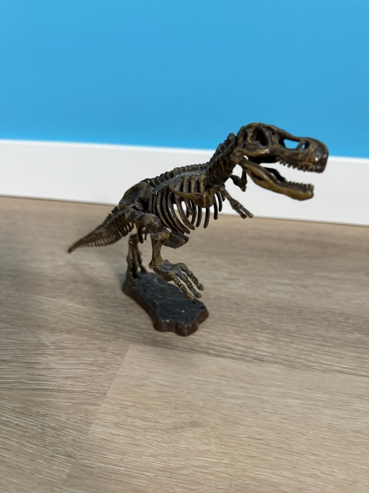 Plastic T-Rex Skelet Model - 10-15cm Dinosaurus Figuur, Ophalen of Verzenden, Gebruikt