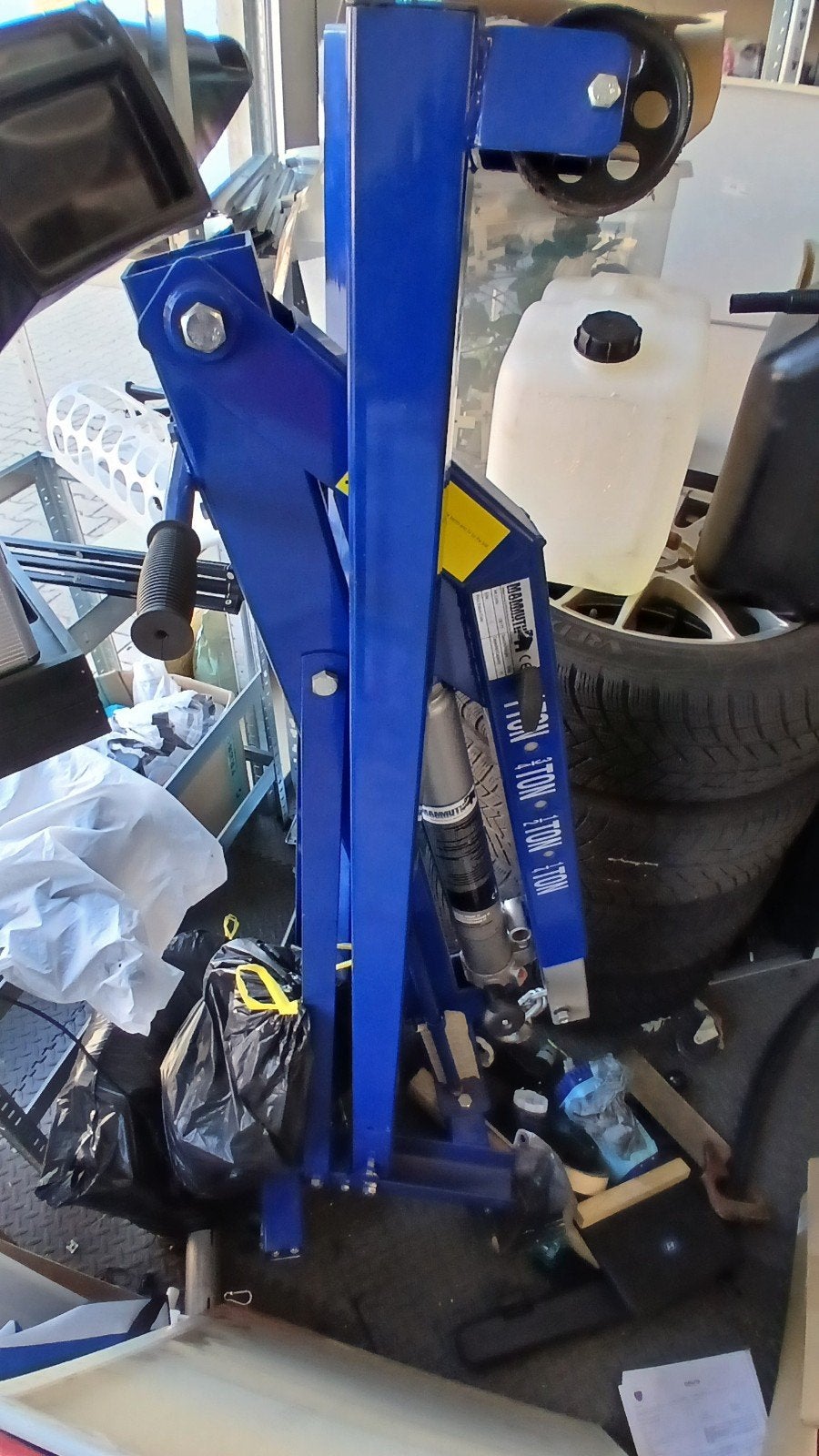 Gebruikte motortakel met levelaar en motorbok, Auto diversen, Autogereedschap, Ophalen