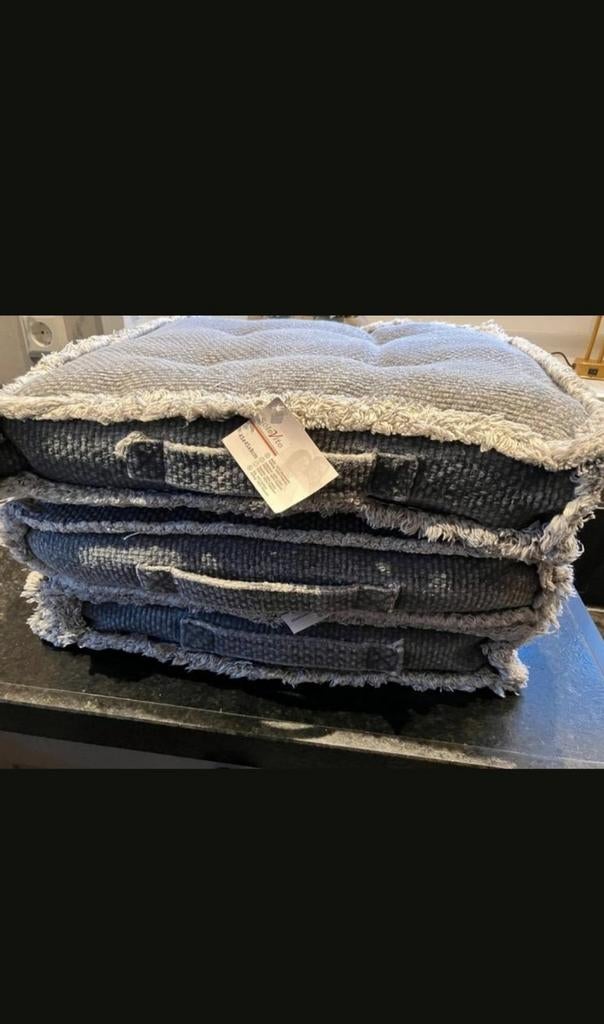 Matras kussen vierkant stoelkussen Nieuw ! Grijs, Ophalen of Verzenden, Nieuw