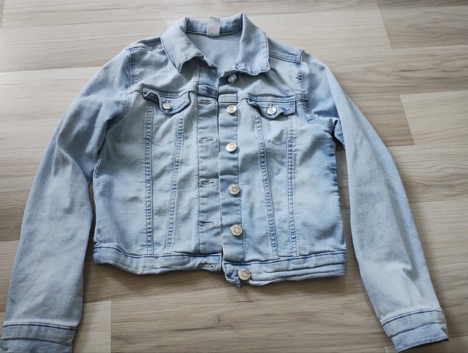 spijkerjas, Kinderen en Baby's, Ophalen of Verzenden, Zo goed als nieuw, Meisje, Jas