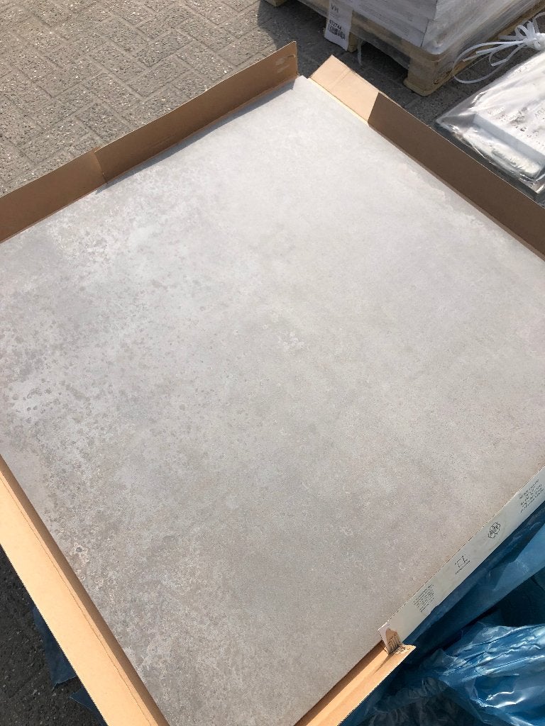 keramische terrastegels Materika Cenere 100x100x2 cm actie, Keramiek, Nieuw, Ophalen of Verzenden, 10 m² of meer