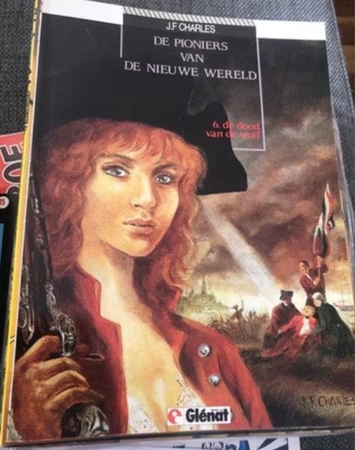 de dood van de wolf de pioniers r1, Eén stripboek, Ophalen of Verzenden, Zo goed als nieuw