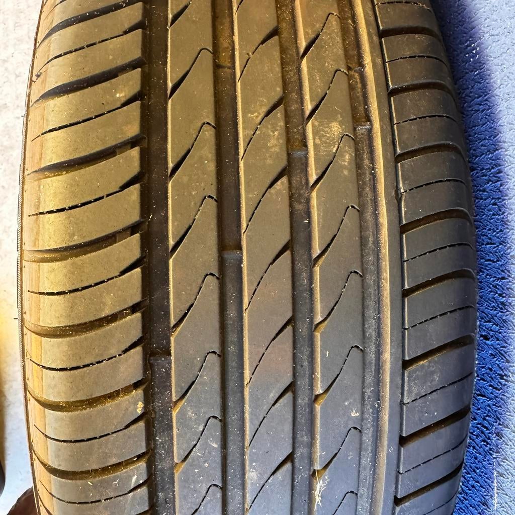 Volvo lichtmetalen velgen 16” met zomerbanden 205/55 R16, Ophalen, Volvo