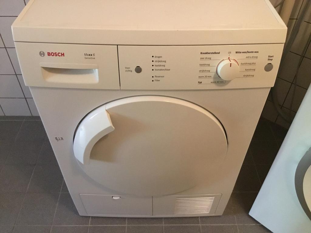Bosch droger, Maxx6 sensitive, Witgoed en Apparatuur, Wasdrogers, Ophalen, 6 tot 8 kg, Minder dan 85 cm, Zo goed als nieuw