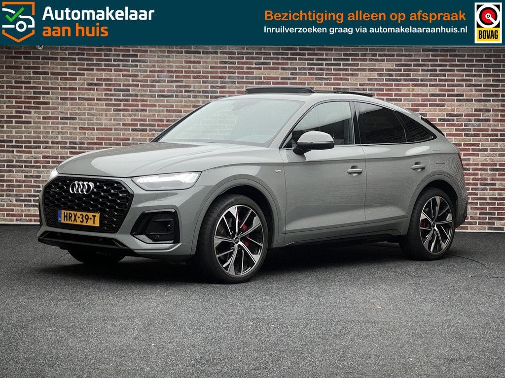 Audi Q5 Sportback 55 TFSI e S edition Panorama Nardo Virtual, Automaat, 14 kWh, Gebruikt, 4 cilinders