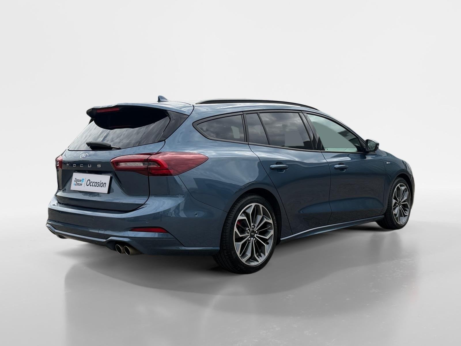 Ford Focus Wagon 1.0 EcoBoost Hybrid ST Line X | NL auto | D, Auto's, Ford, 12 maanden, Stof, Gebruikt, Blauw