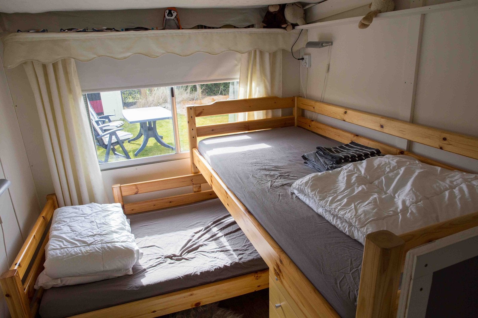 TEAB Flexa stapelbed, hoekbed of 2 los 90x200, Ophalen, Eenpersoons, 90 cm, Stapelbed