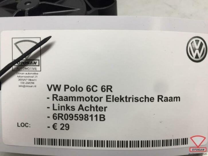 vw seat skoda vag raammotor links achter + module 6r0959811b, Gebruikt, Volkswagen, Volkswagen AG, Berliner Ring 2
38440  Wolfsburg, DE