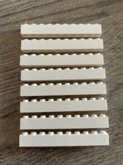 lego basis blokjes 1x10 wit  (10), Ophalen of Verzenden, Nieuw, Losse stenen, Lego
