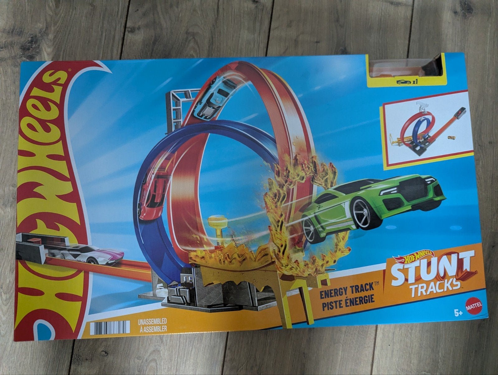 Hot Wheels Stunt Tracks Energy Track, Ophalen, Racebaan, Zo goed als nieuw, Hot Wheels
