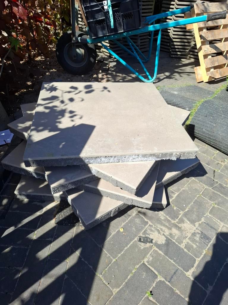 Ceramische tegels 60x60 4, Tuin en Terras, Ophalen of Verzenden, Nieuw, Beton, Terrastegels