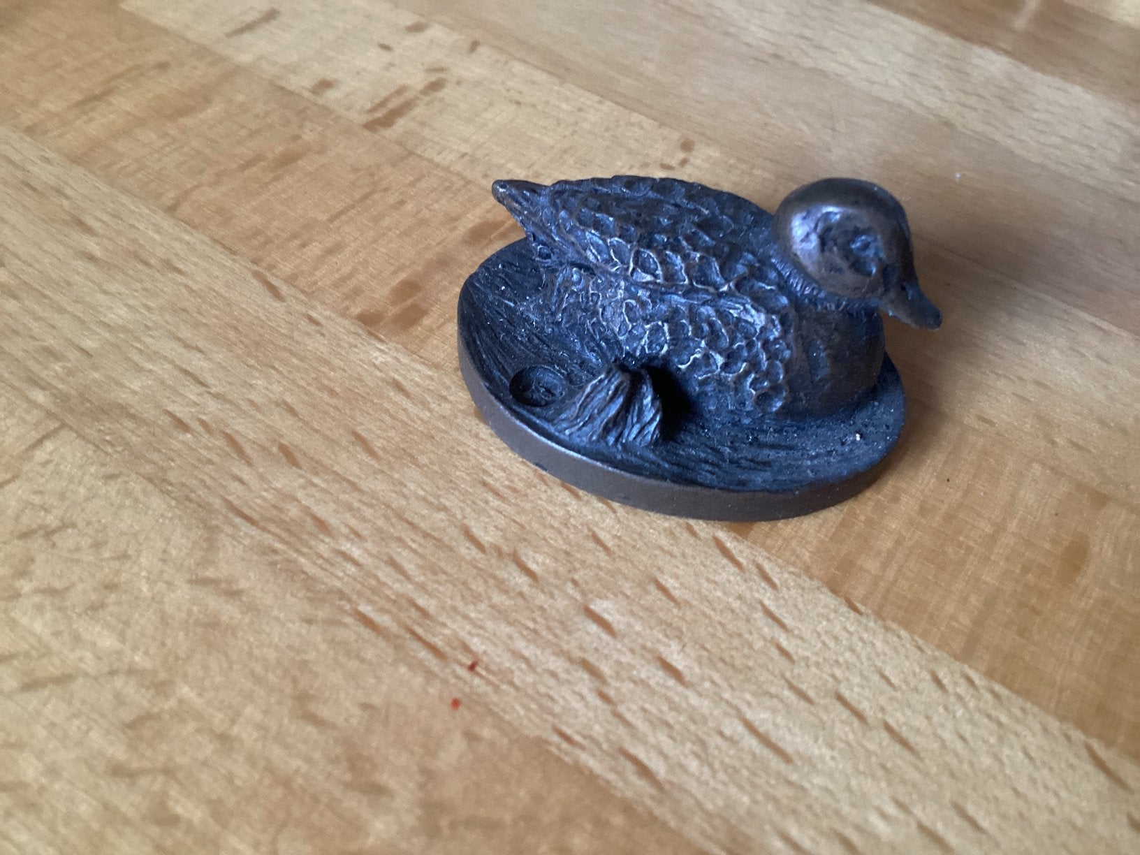 Eend brons // hoog 2x3.5x3 cm Schotland, Antiek en Kunst, Ophalen of Verzenden