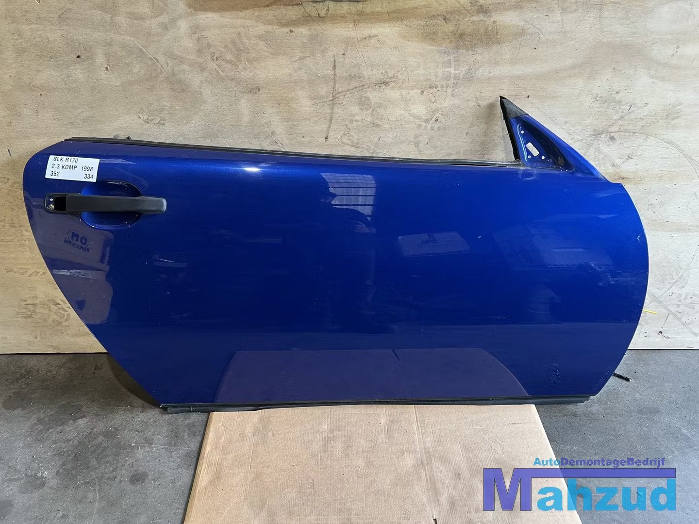 MERCEDES SLK R170 Blauw 352 deur rechts 1996-2004, Gebruikt, Mercedes-Benz AG, Deur, Mercedes-Benz