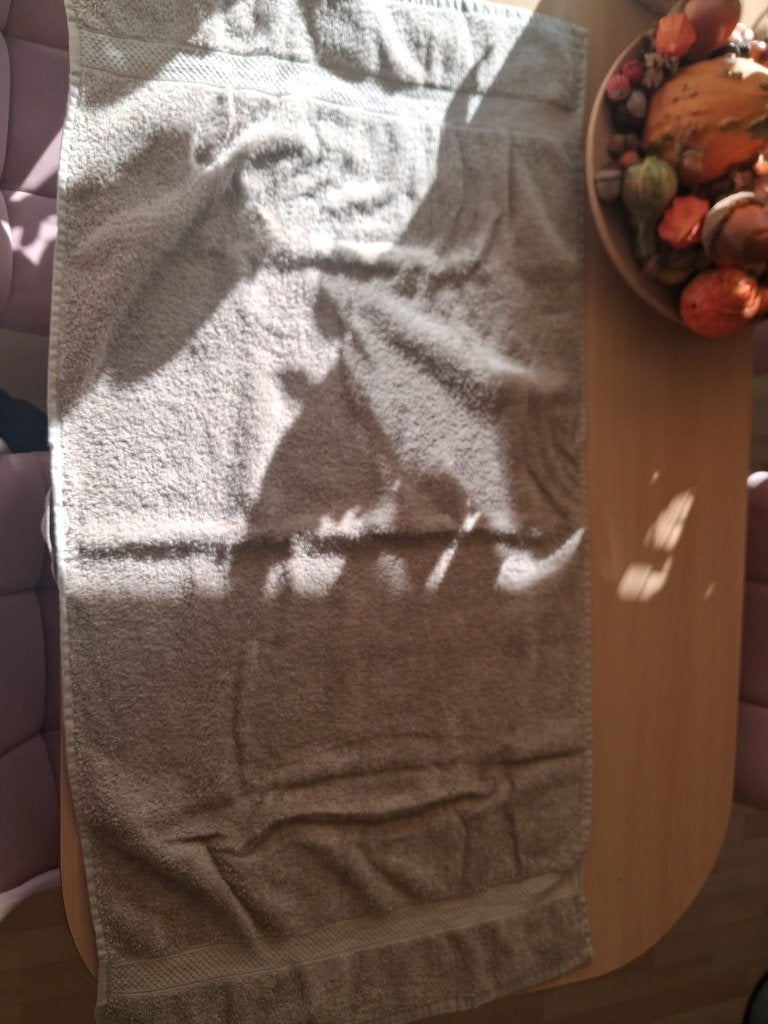 Hema handdoeken 50x100, Ophalen of Verzenden, Zo goed als nieuw, Beige, Handdoek