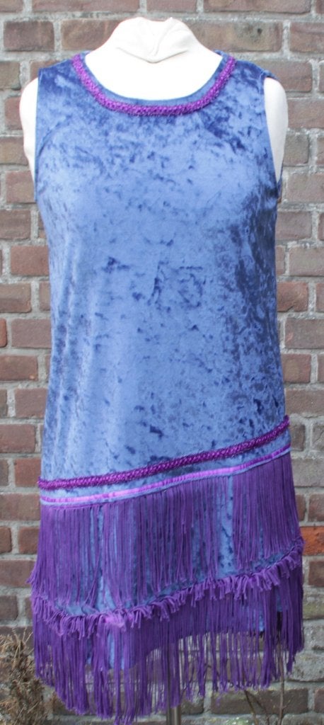 heel kort Charleston -Jurk, maat 36 / 38 ,kraaltjes, franjes, Kleding | Dames, Carnaval, ., Ophalen of Verzenden, Zo goed als nieuw