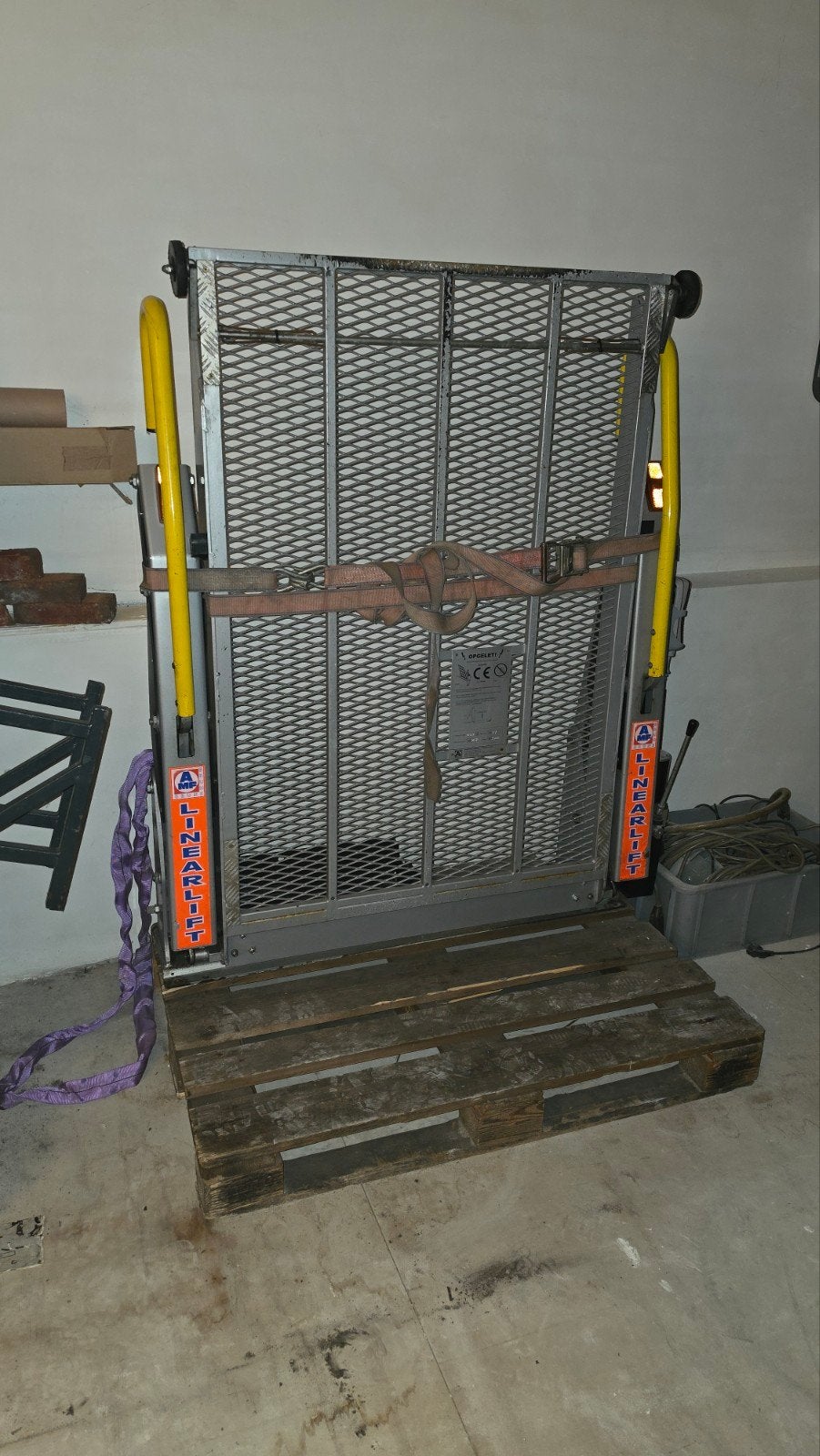 rolstoellift, 100 liter of meer, Ophalen, Transportkar