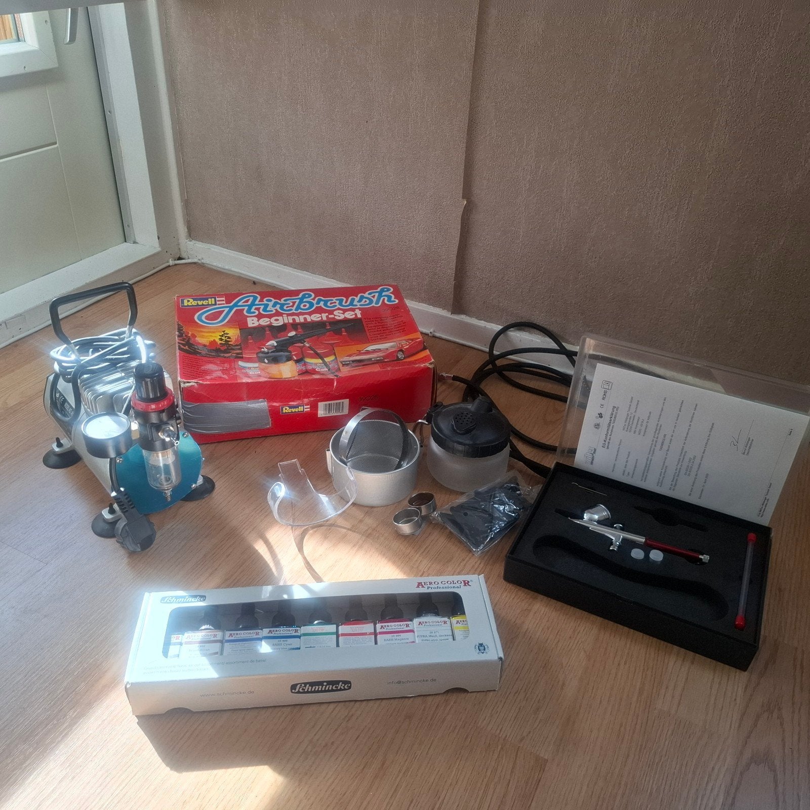 Complete Airbrush Set, Ophalen, Zo goed als nieuw, Airbrush en Toebehoren