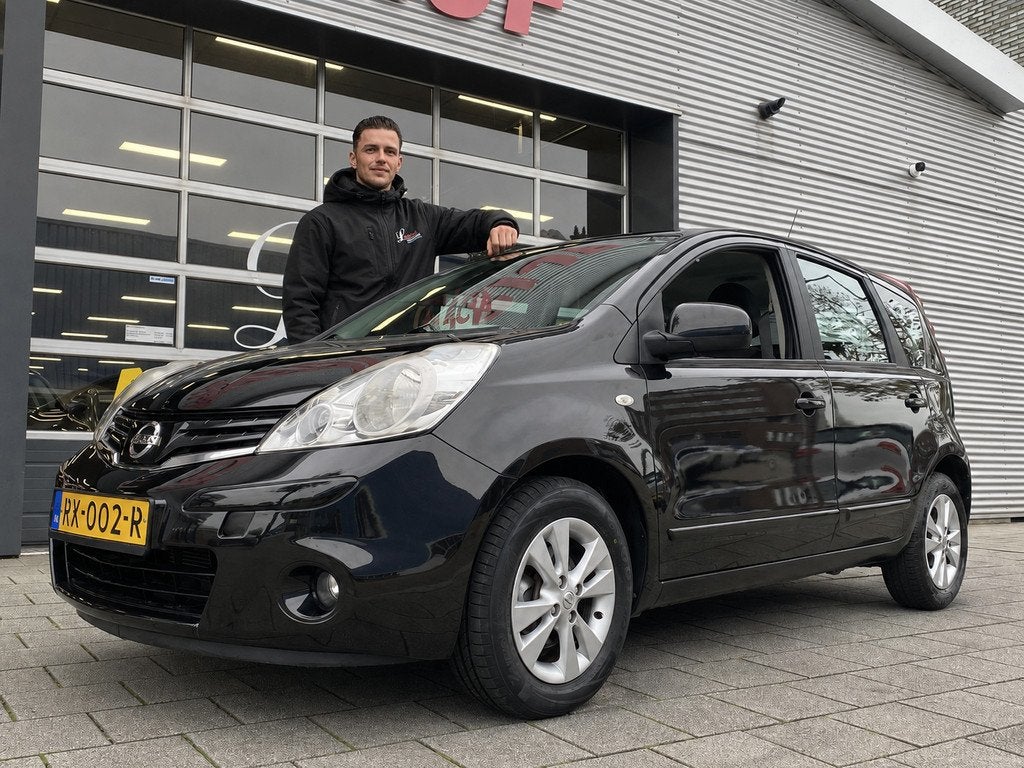 Nissan Note 1.4 Acenta 5Drs - Navigatie I Airco I Sport velg, Auto's, Nissan, Voorwielaandrijving, Stof, Gebruikt, 4 cilinders
