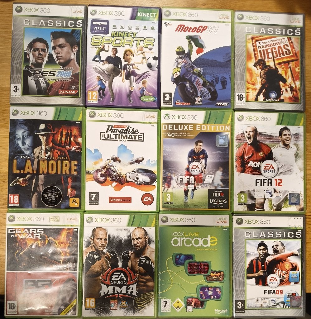 12 Xbox 360 spellen 15 euro, Ophalen, Overige genres, 1 speler, Zo goed als nieuw