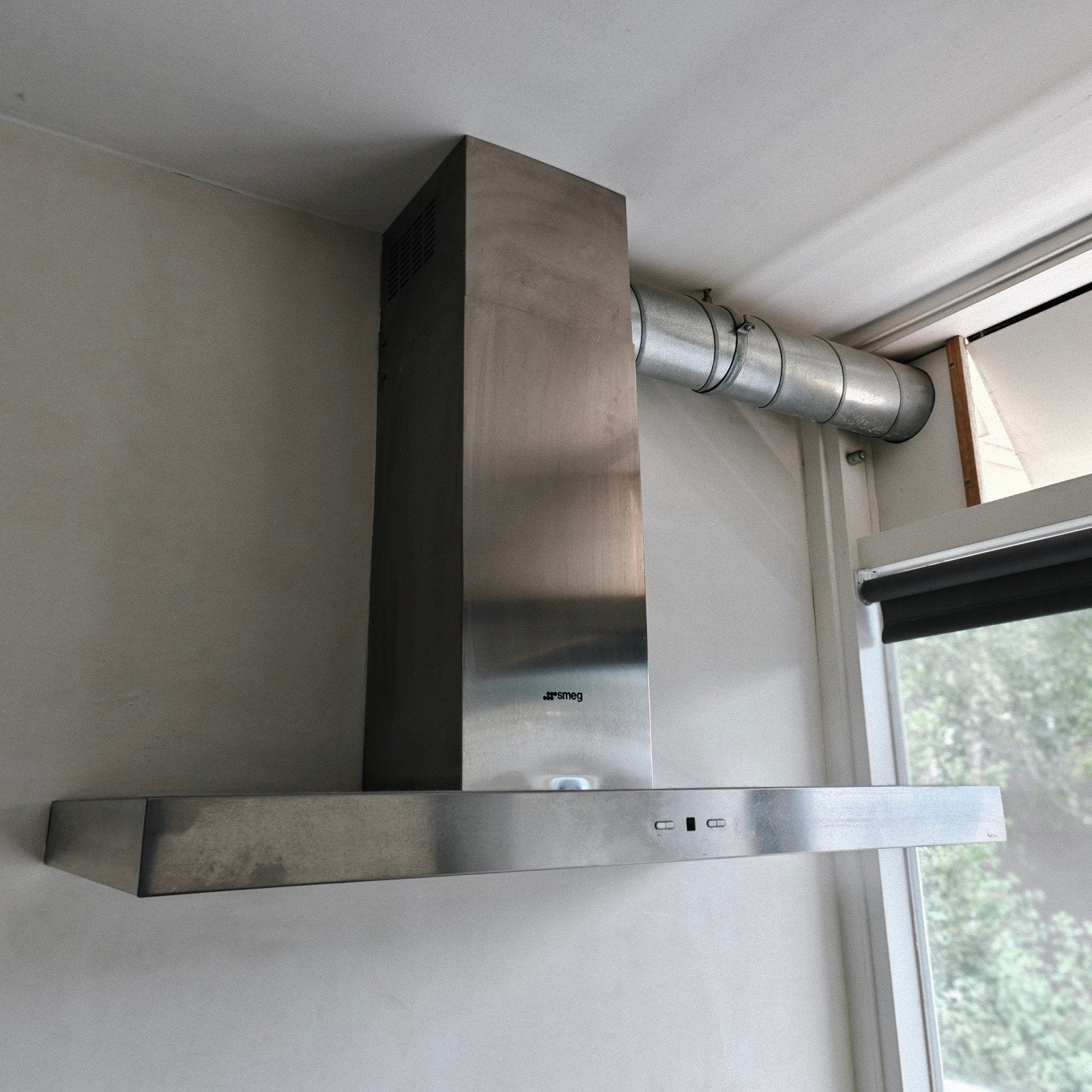 Afzuigkap van SMEG, Ophalen, Gebruikt, Wandschouwkap, Vrijstaand