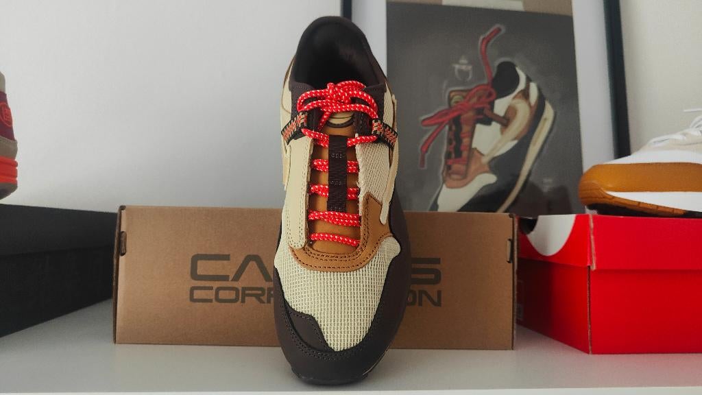 Nike air Max 1 Cactus Jack Travis Scott, Nike air max, Bruin, Nieuw, Ophalen of Verzenden