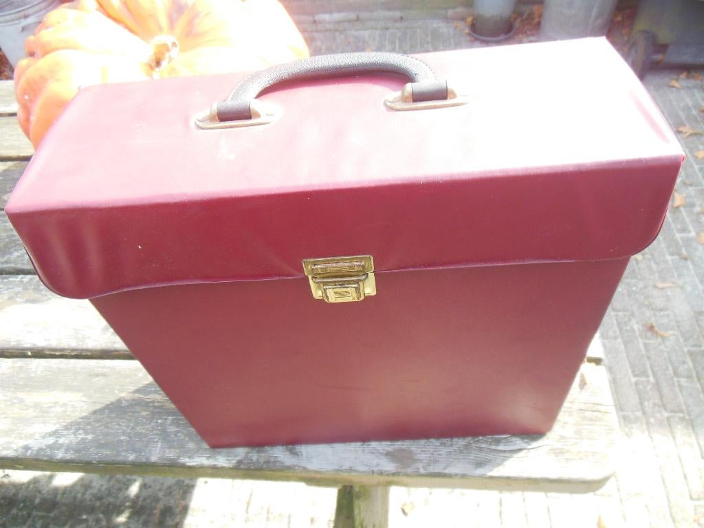lp verzamel opbergkoffer voor 12inch vinyl albums platen, Muziek en Instrumenten, Behuizingen en Koffers, Ophalen of Verzenden
