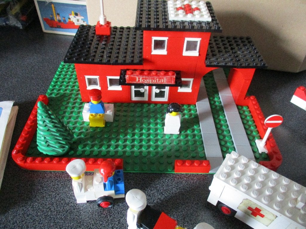 lego set 363-Ziekenhuis met figuren set 653 is extra, Ophalen of Verzenden, Gebruikt, Complete set, Lego