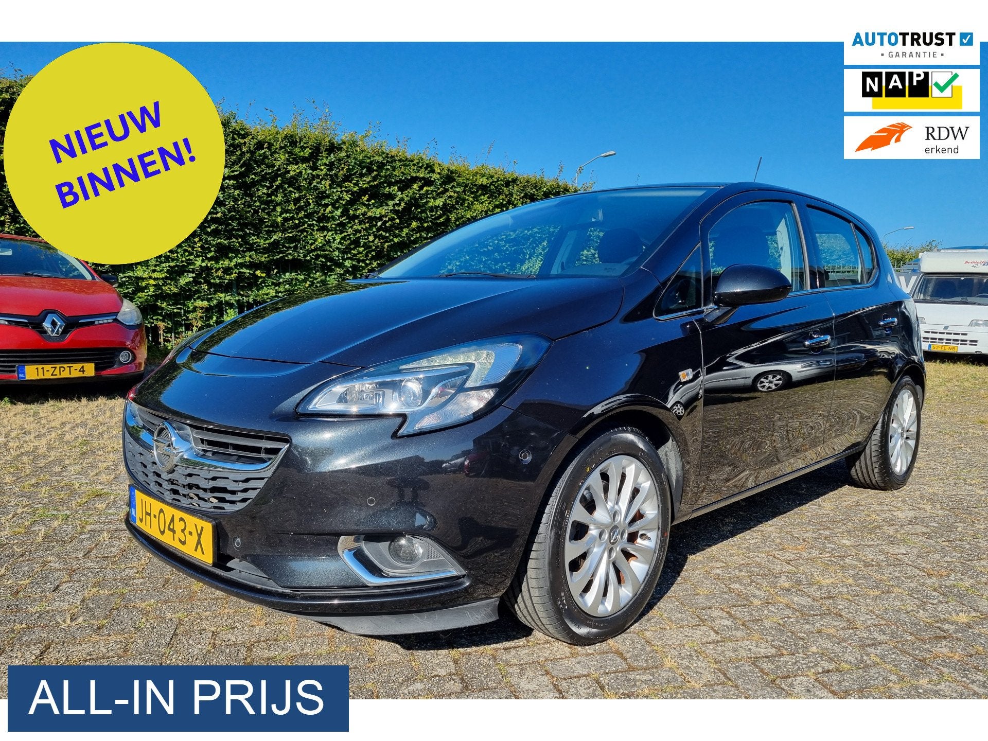 Opel Corsa 1.0 Turbo Cosmo ✅ZEER COMPLETE AUTO! (bj 2016), Voorwielaandrijving, Stof, Gebruikt, Euro 6