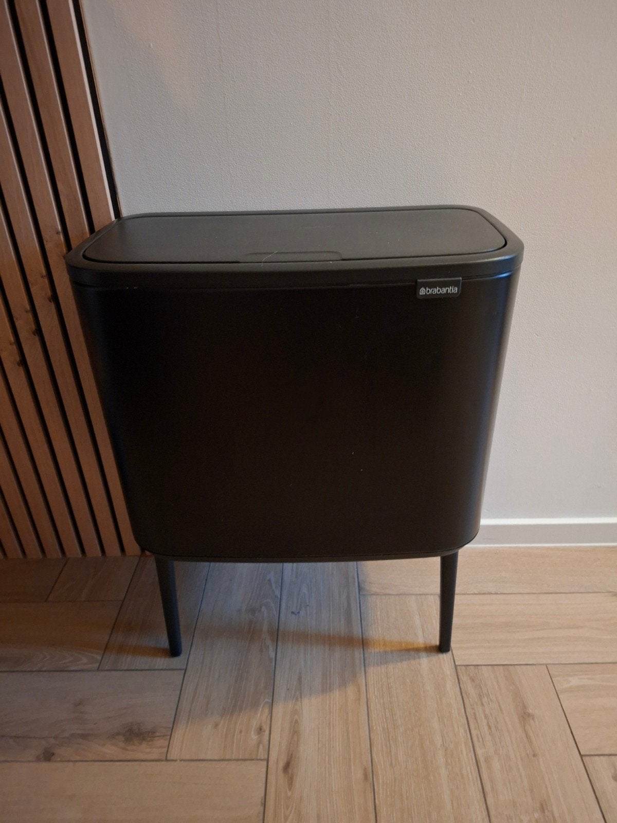 Brabantia Bo Touch Bin Hi 11+23L - Mat Zwart, Ophalen, Zo goed als nieuw, 30 tot 40 liter, 75 – 100