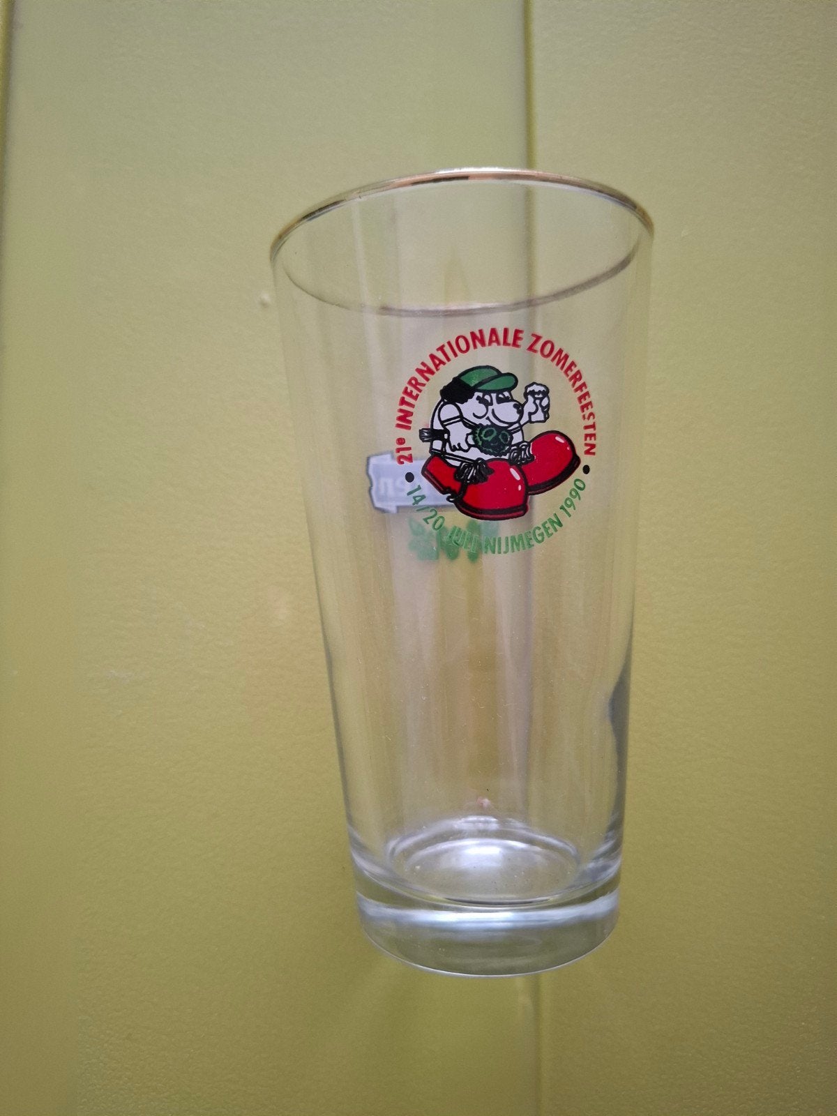 vierdaagse zomerfeesten 1990 bierglas, Ophalen of Verzenden, Zo goed als nieuw, Glas of Glazen, Heineken