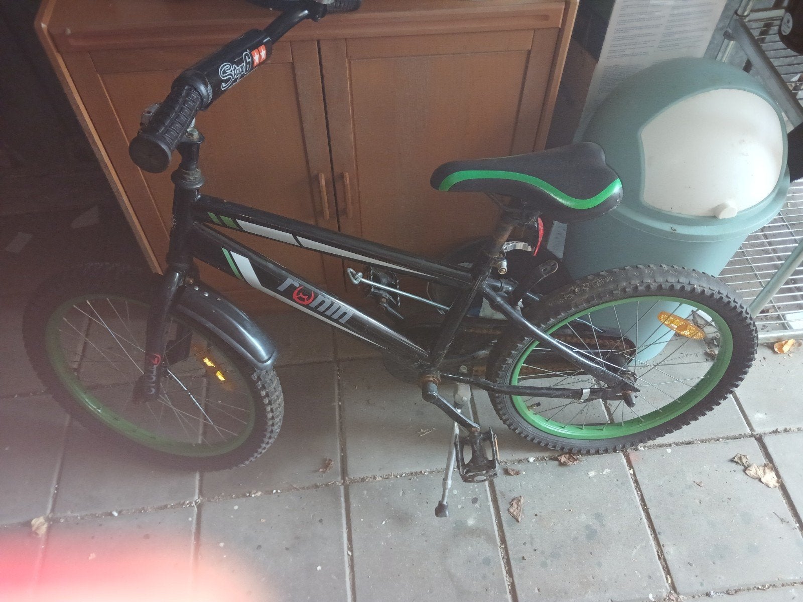 Ronin kinderfiets 20 inch - zwart/groen, Gebruikt, Velgrem, Minder dan 49 cm, Ophalen