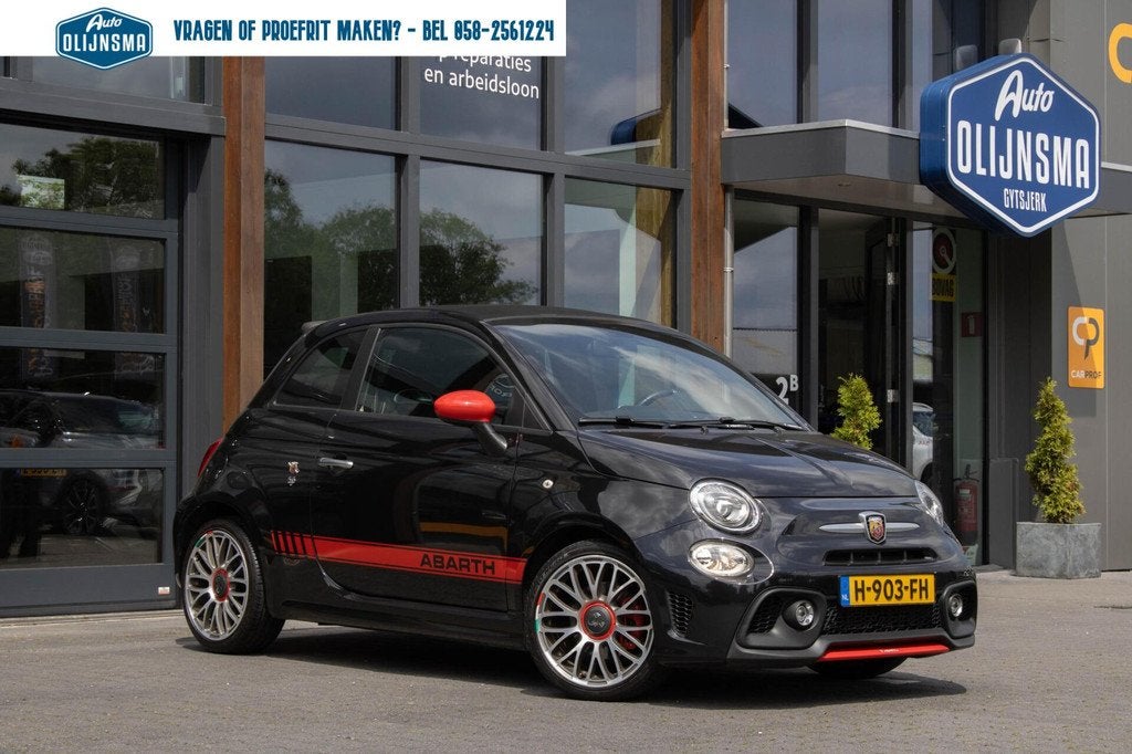 Fiat 500 1.4 T-Jet Abarth 595|Cabrio|Parkeersensoren|Stoelve, Auto's, Fiat, Voorwielaandrijving, 145 pk, Stof, Euro 6