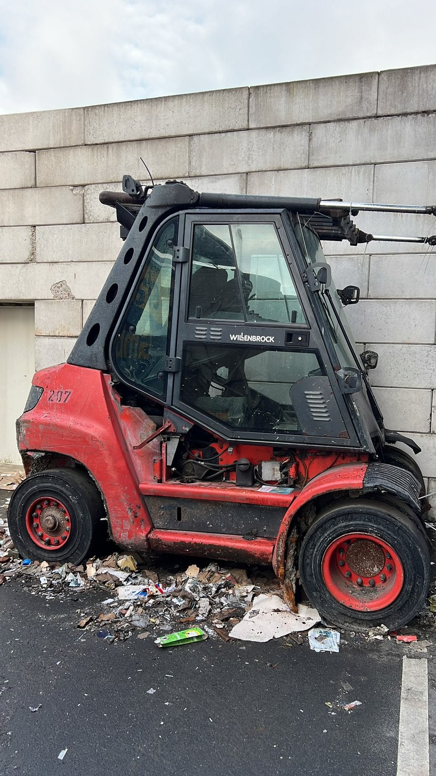 Linde H80 diesel  2010 voor onderdelen, Ophalen