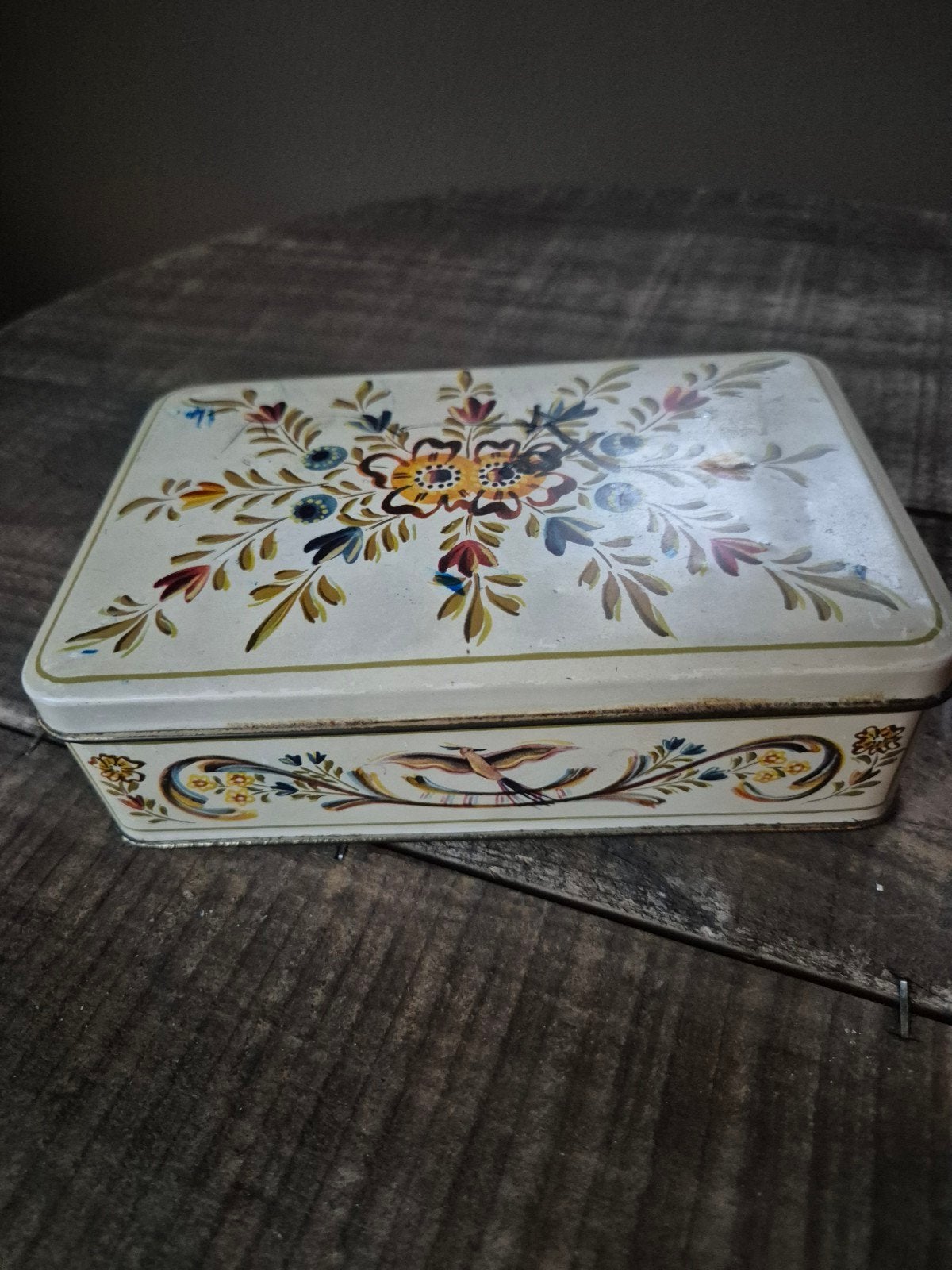 Verkade blik, Ophalen of Verzenden, Gebruikt, Koek(jes), Verkade