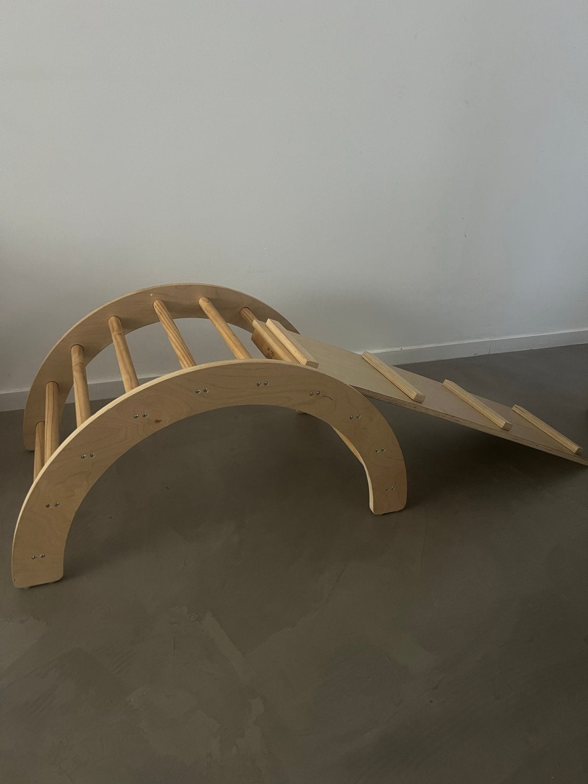 Houten klimrek met glijbaan/klimplank voor kinderen, Kinderen en Baby's, Speelgoed | Buiten | Speeltoestellen, Ophalen, Zo goed als nieuw