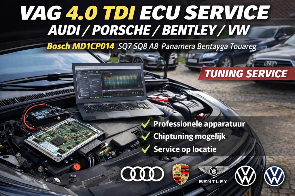 Chiptuning ECU Unlock 4.0TDI vwAudi Porsche Bentley MD1CP014, Ophalen