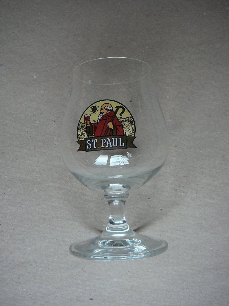 bierglas op voet, St. Paul, Ophalen of Verzenden, Zo goed als nieuw, Bierglas