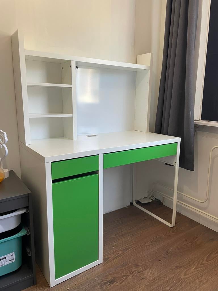 Bureau Ikea Micke, Huis en Inrichting, Ophalen, Opzetstuk, Kinderbureau, 50 cm